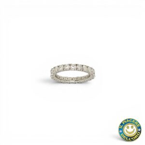 Eternity in Argento con Mossanite da 2 Ct
