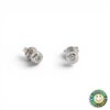 Orecchini Oro Bianco con Zirconi