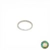 Anello Eternity Oro Bianco con Zirconi