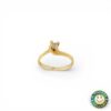 Anello  Solitario con Diamante 0.16 Ct