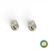 Orecchino Oro Bianco Goccia con Diamantini