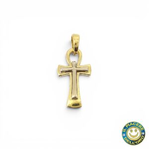 Croce Oro Giallo e Bianco