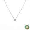 Collana Punto Luce Oro Bianco con Diamante 0.30 Ct