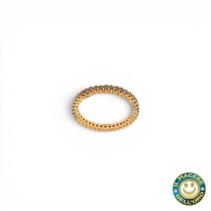 Anello Oro Rosa con Pietre