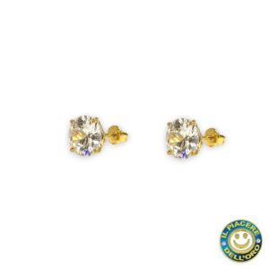 Orecchini in Oro Giallo con Zirconi