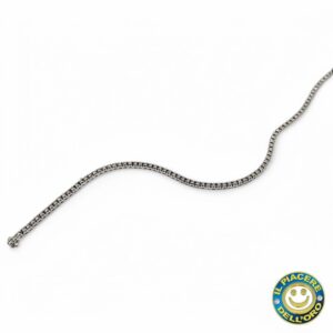 Bracciale Tennis con Diamanti Neri Ct 0.70