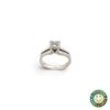 Anello Oro Bianco  con Moissanite